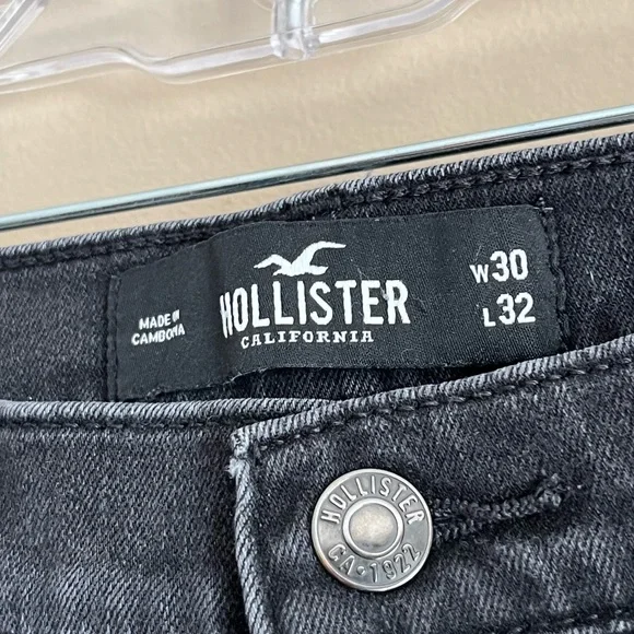 Hollister Mens Black Stretchy Skinny Jeans - Picture 3 of 3